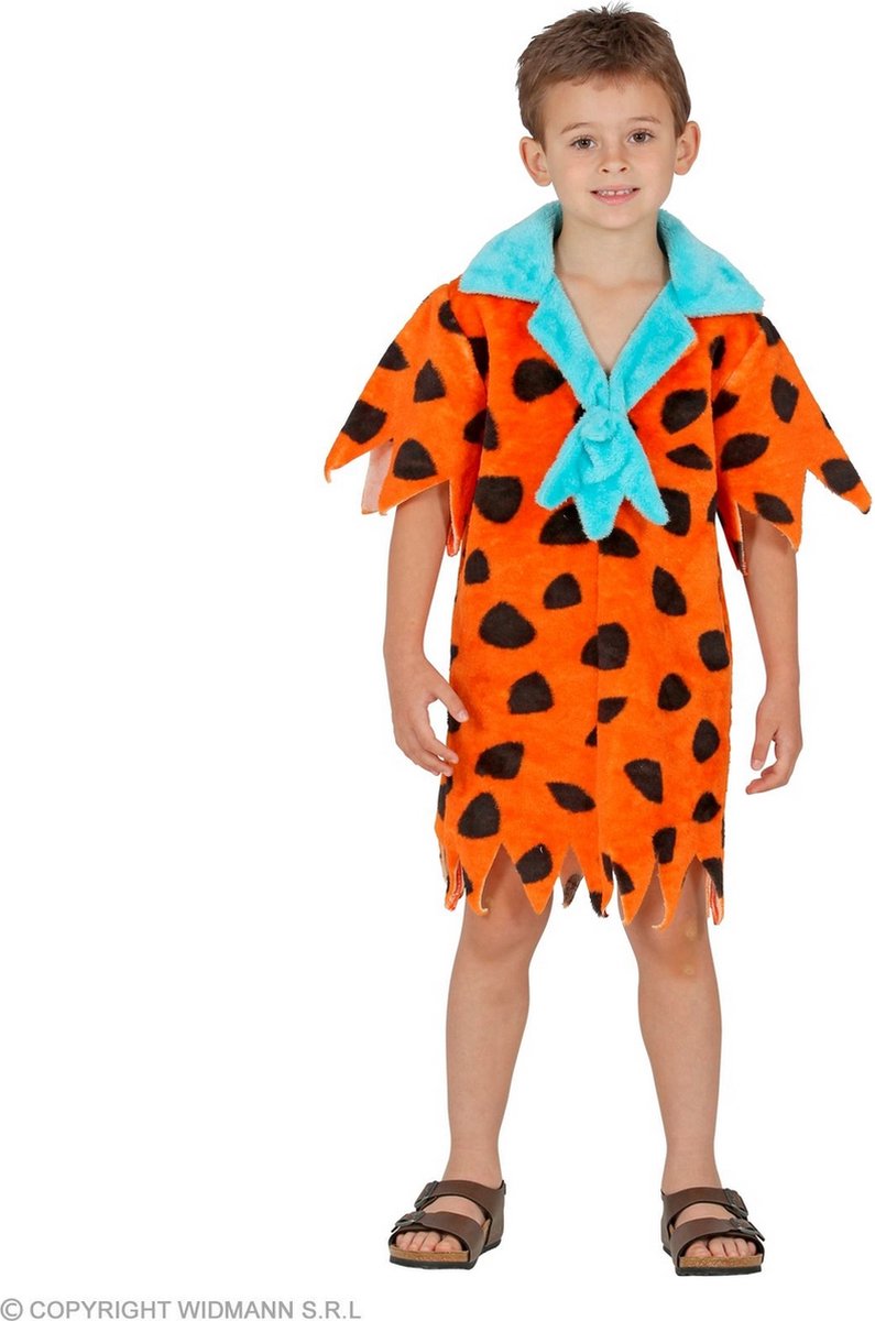 The Flintstones Kostuum | Bam Bam Flintsteen | Jongen | Maat 116 | Carnaval kostuum | Verkleedkleding